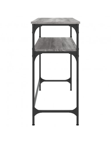 Tavolino Consolle Grigio Sonoma 100x35,5x75cm Legno Multistrato