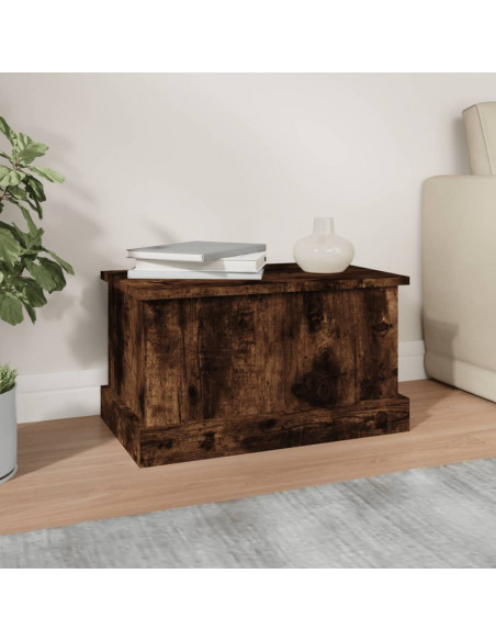 Contenitore Rovere Fumo 50x30x28 cm Legno Multistrato