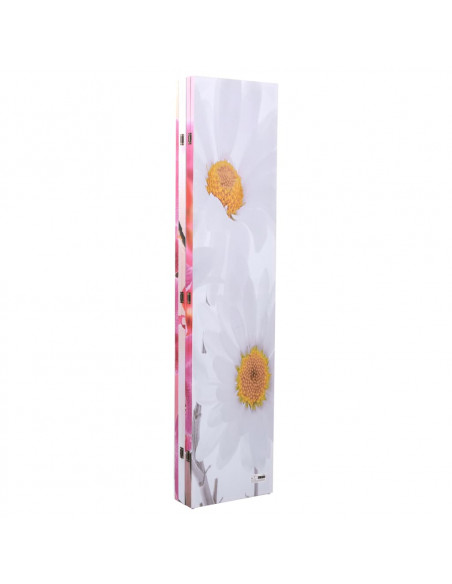 Paravento Pieghevole 200x170 cm con Stampa Fiore