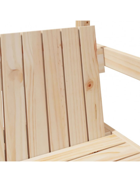 Set Giroletto con Panca e Tetto 100x200 cm in Legno di Pino
