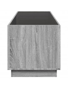Tavolino da Salotto con LED Infinity Rovere Sonoma 90x50x50 cm 2