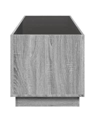 Tavolino da Salotto con LED Infinity Rovere Sonoma 90x50x50 cm