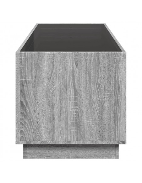 Tavolino da Salotto con LED Infinity Rovere Sonoma 90x50x50 cm