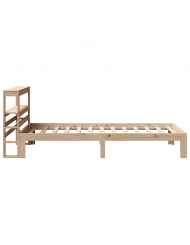 Giroletto con Testiera 100x200 cm Legno Massello di Pino