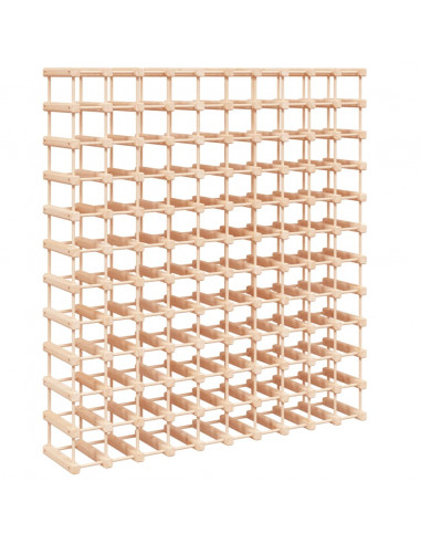 Portabottiglie Vino 120Bottiglie 112,5x23x123,5cm Massello Pino