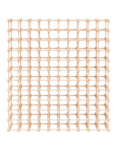 Portabottiglie Vino 120Bottiglie 112,5x23x123,5cm Massello Pino