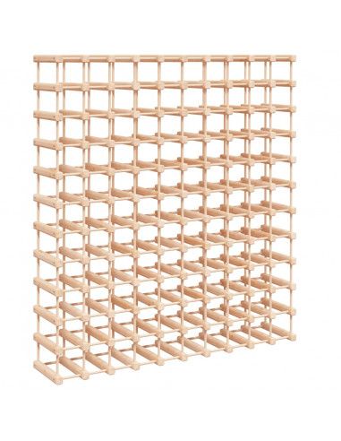 Portabottiglie Vino 120Bottiglie 112,5x23x123,5cm Massello Pino