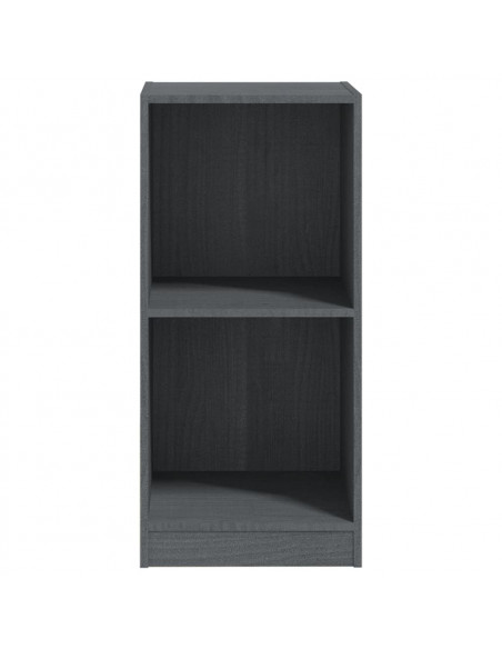 Credenza Grigia 35,5x33,5x76 cm in Legno Massello di Pino