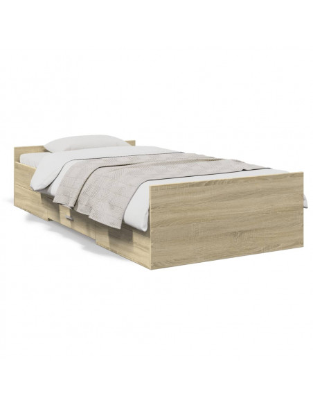 Giroletto Cassetti Rovere Sonoma 75x190 cm Legno Multistrato