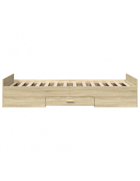 Giroletto Cassetti Rovere Sonoma 75x190 cm Legno Multistrato