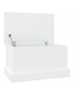 Contenitore Portaoggetti Bianco 50x30x28 cm Legno Multistrato 2