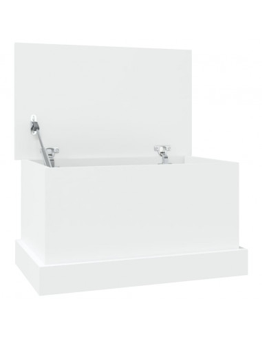 Contenitore Portaoggetti Bianco 50x30x28 cm Legno Multistrato