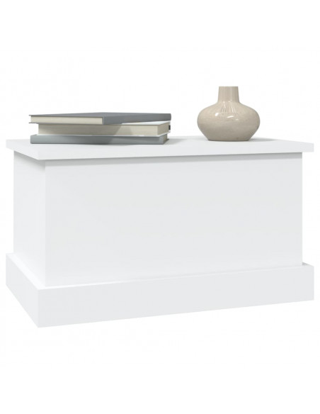 Contenitore Portaoggetti Bianco 50x30x28 cm Legno Multistrato