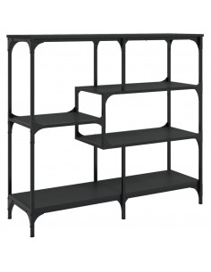 Tavolino Consolle Nero 103x32x95 cm in Legno Multistrato 2