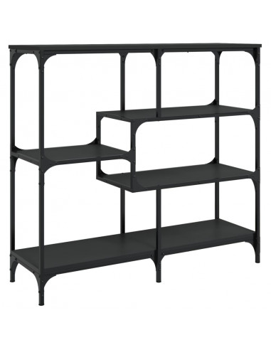 Tavolino Consolle Nero 103x32x95 cm in Legno Multistrato