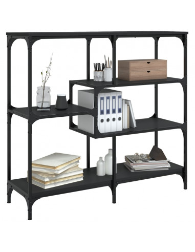 Tavolino Consolle Nero 103x32x95 cm in Legno Multistrato