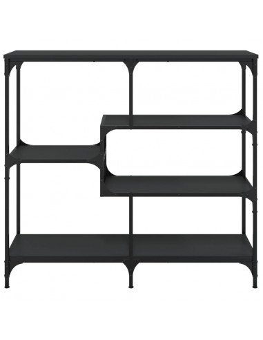 Tavolino Consolle Nero 103x32x95 cm in Legno Multistrato