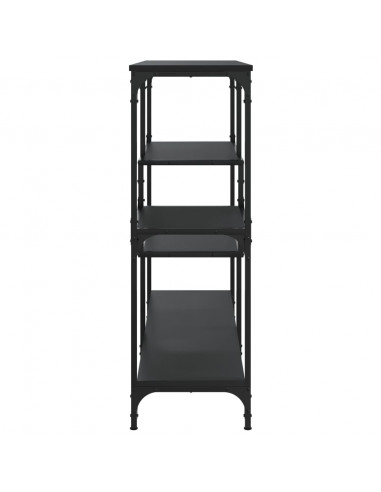 Tavolino Consolle Nero 103x32x95 cm in Legno Multistrato