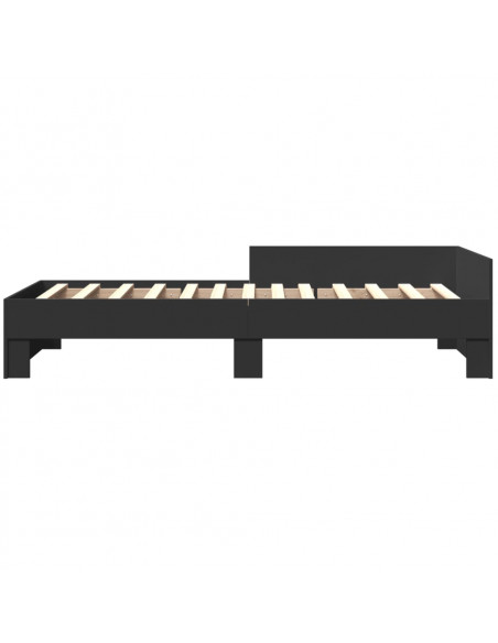 Giroletto Nero 90x190 cm in Legno Multistrato