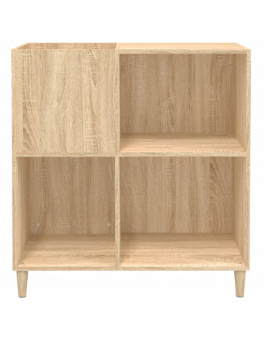 Mobile Porta Dischi Rovere Sonoma 84,5x38x89 Legno Multistrato