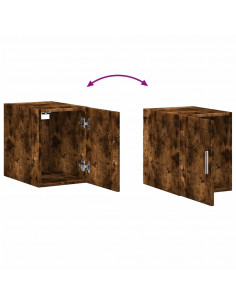 Mobile a Parete Rovere Fumo 30x42,5x40 cm in Legno Multistrato 2