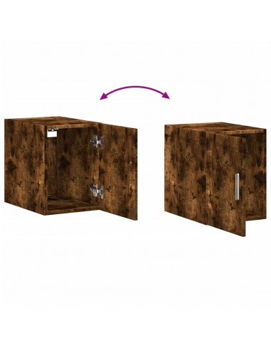 Mobile a Parete Rovere Fumo 30x42,5x40 cm in Legno Multistrato
