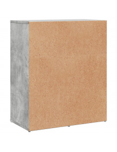 Credenze 2 pz Grigio Cemento 60x31x70 cm in Legno Multistrato 2