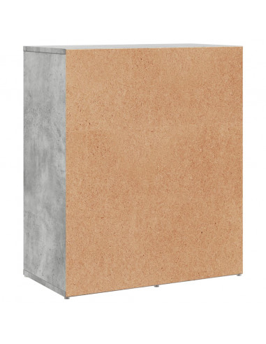 Credenze 2 pz Grigio Cemento 60x31x70 cm in Legno Multistrato