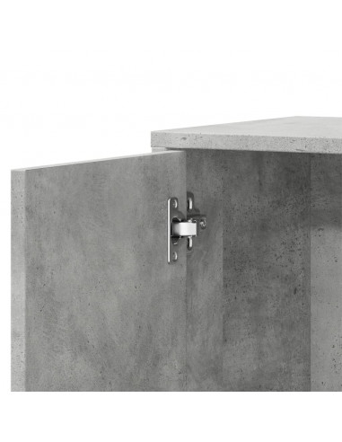 Credenze 2 pz Grigio Cemento 60x31x70 cm in Legno Multistrato
