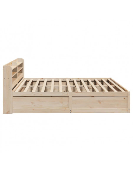 Giroletto con Testiera 200x200 cm in Legno Massello di Pino