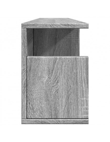 Mobile a Parete 100x20x30 cm Grigio Sonoma in Legno Multistrato