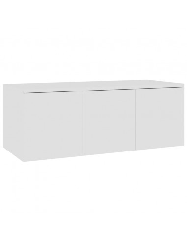 Mobile Porta TV Bianco 80x34x30 cm in Legno Multistrato