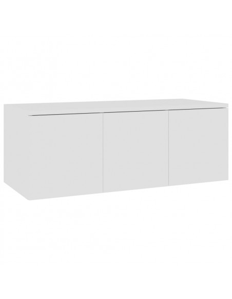 Mobile Porta TV Bianco 80x34x30 cm in Legno Multistrato