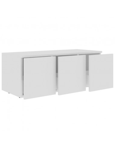 Mobile Porta TV Bianco 80x34x30 cm in Legno Multistrato