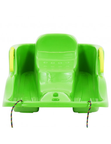 Slittino con Freni Verde 87x40x18 cm in Polipropilene