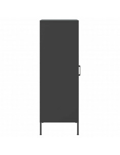 Credenza Nera 36x39x113 cm in Acciaio 2