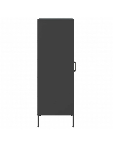 Credenza Nera 36x39x113 cm in Acciaio