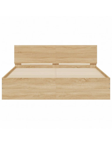 Giroletto con Testiera Rovere Sonoma 140x200 cm