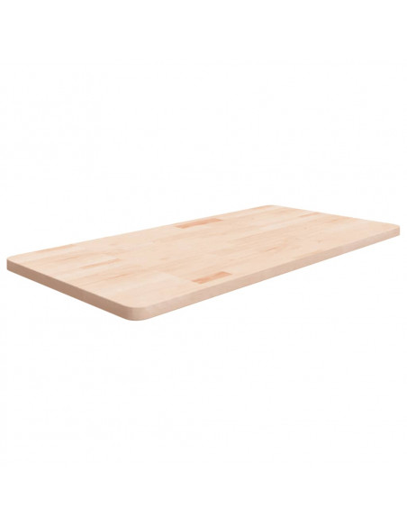 Piano Bagno 100x50x2,5 cm in Legno Massello Non Trattato