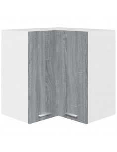 Mobile Pensile Angolo Grigio Sonoma 57x57x60 Legno Multistrato 2