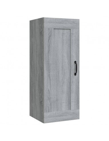 Mobile Pensile Grigio Sonoma 35x34x90 cm in Legno Multistrato