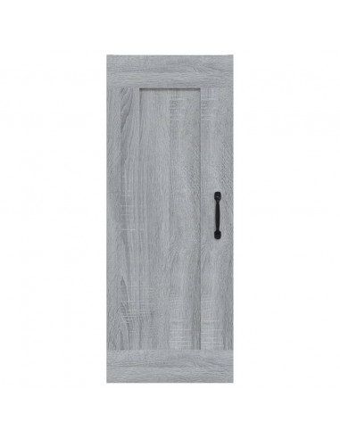 Mobile Pensile Grigio Sonoma 35x34x90 cm in Legno Multistrato