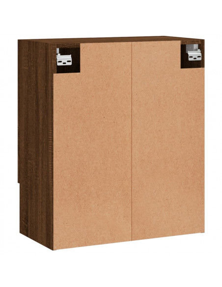 Armadietto a Muro Rovere Marrone 60x31x70 cm Legno Multistrato