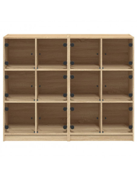 Libreria Ante Rovere Sonoma 136x37x109 cm in Legno Multistrato