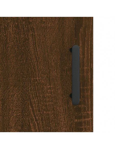 Armadietto a Muro Rovere Marrone 60x31x70 cm Legno Multistrato