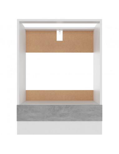 Mobile per Forno Grigio Cemento 60x46x81,5 cm Legno Multistrato