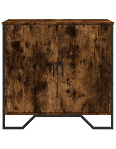 Credenza Rovere Fumo 78x35,5x74,5 cm in Legno Multistrato
