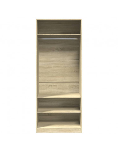 Armadio Rovere Sonoma 80x50x200 cm in Legno Multistrato