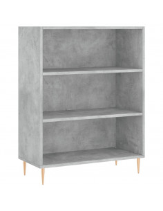 Libreria Grigio Cemento 69,5x32,5x90 cm in Legno Multistrato 2