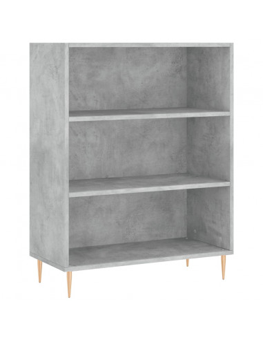 Libreria Grigio Cemento 69,5x32,5x90 cm in Legno Multistrato
